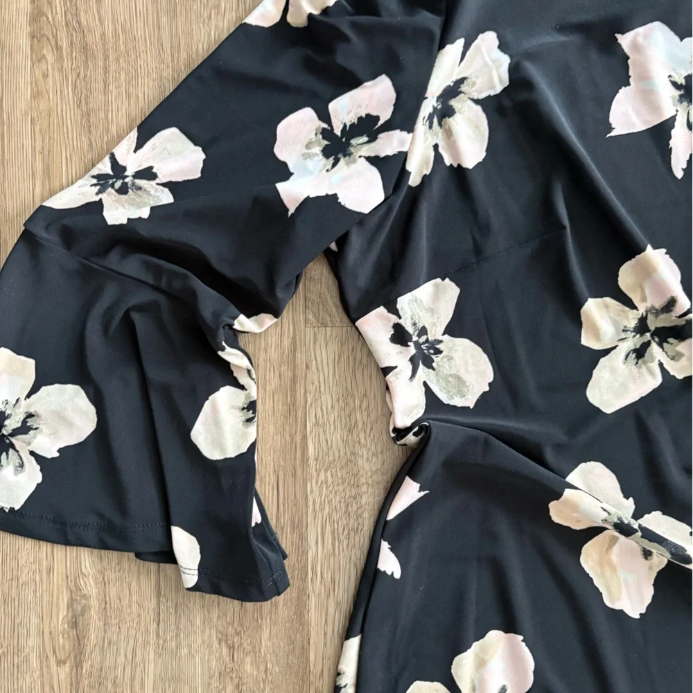 Tommy Hilfiger Black and Pink Floral Dress - Picture 2 of 3